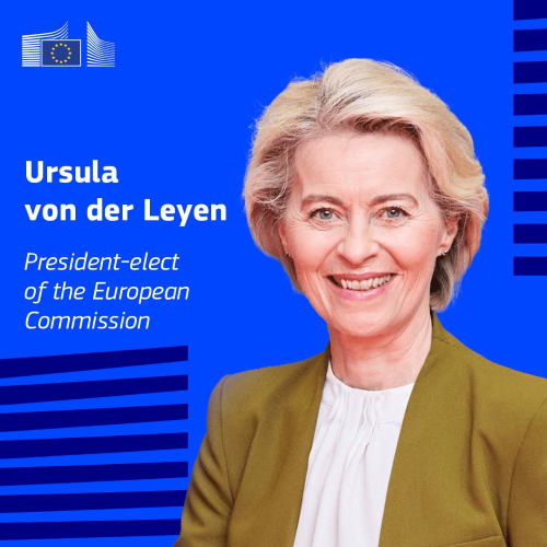 Ursula Von der Leyen gets re-elected as European Commission President and presents the Commission's political priorities for the new mandate 