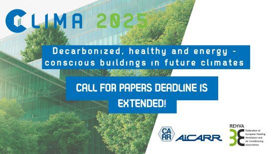 Abstract submission deadline for CLIMA has been extended! 